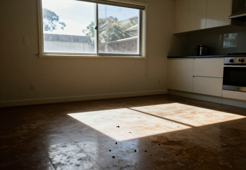 Ant infestation in a Harris Park kitchen before treatment
